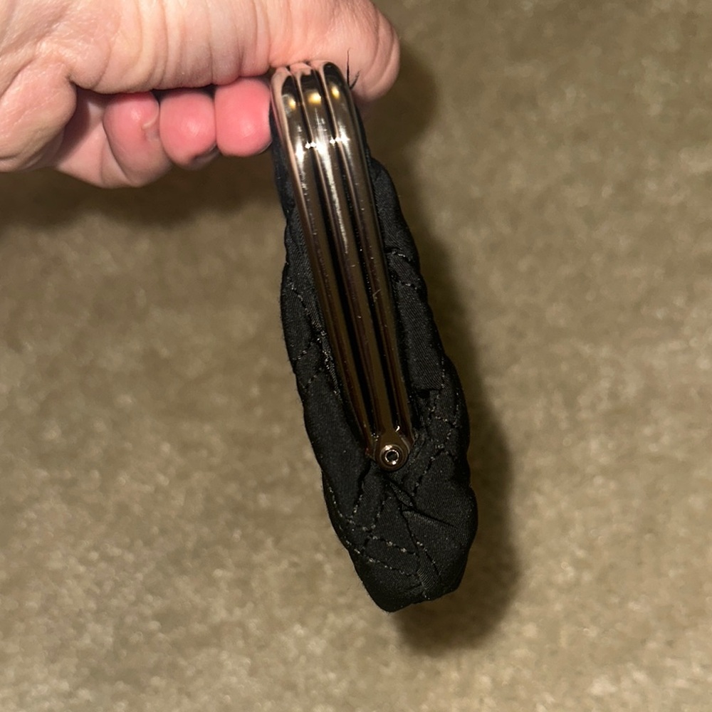 Vera Bradley Black Quilted Clutch wallet - Picture 6 of 9